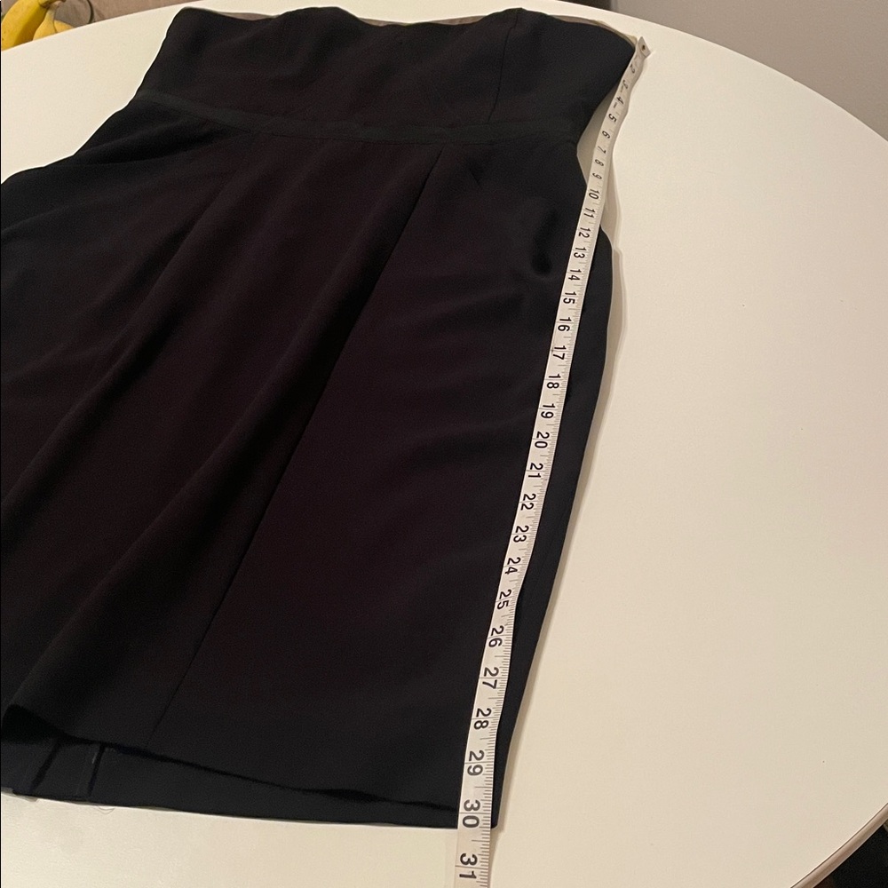 BCBGMaxAzria Size 12 Strapless Black Dress Corset Top Pockets - Picture 15 of 15